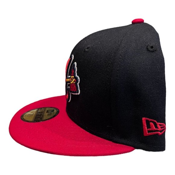 New Era Atlanta Braves 59FIFTY Fitted Hat Navy 30th Year Side Patch - Picture 5 of 8